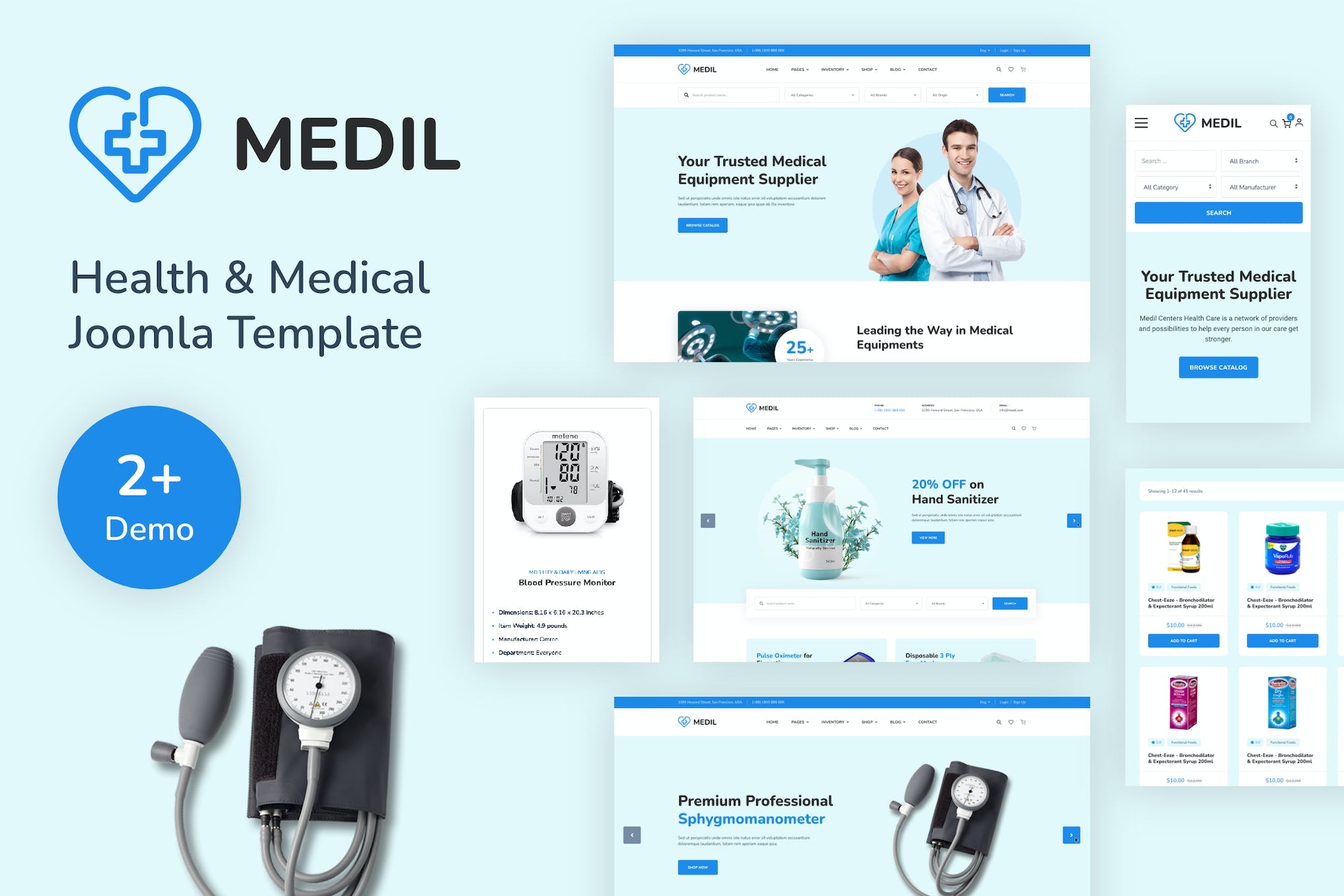 Medil - 医疗与保健 Joomla 4 模板