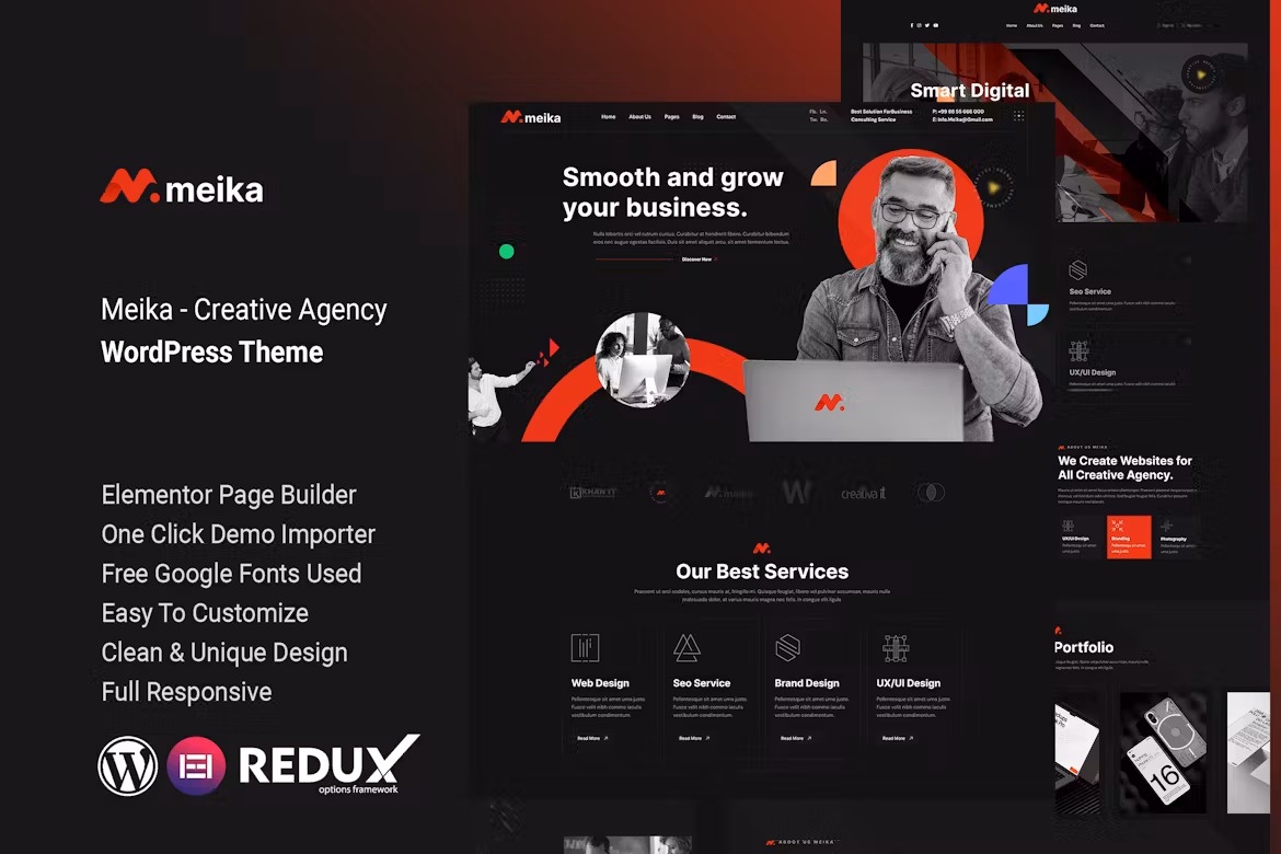 Meika v1.0.0 Creative Agency WordPress Theme 创意机构 WordPress 主题