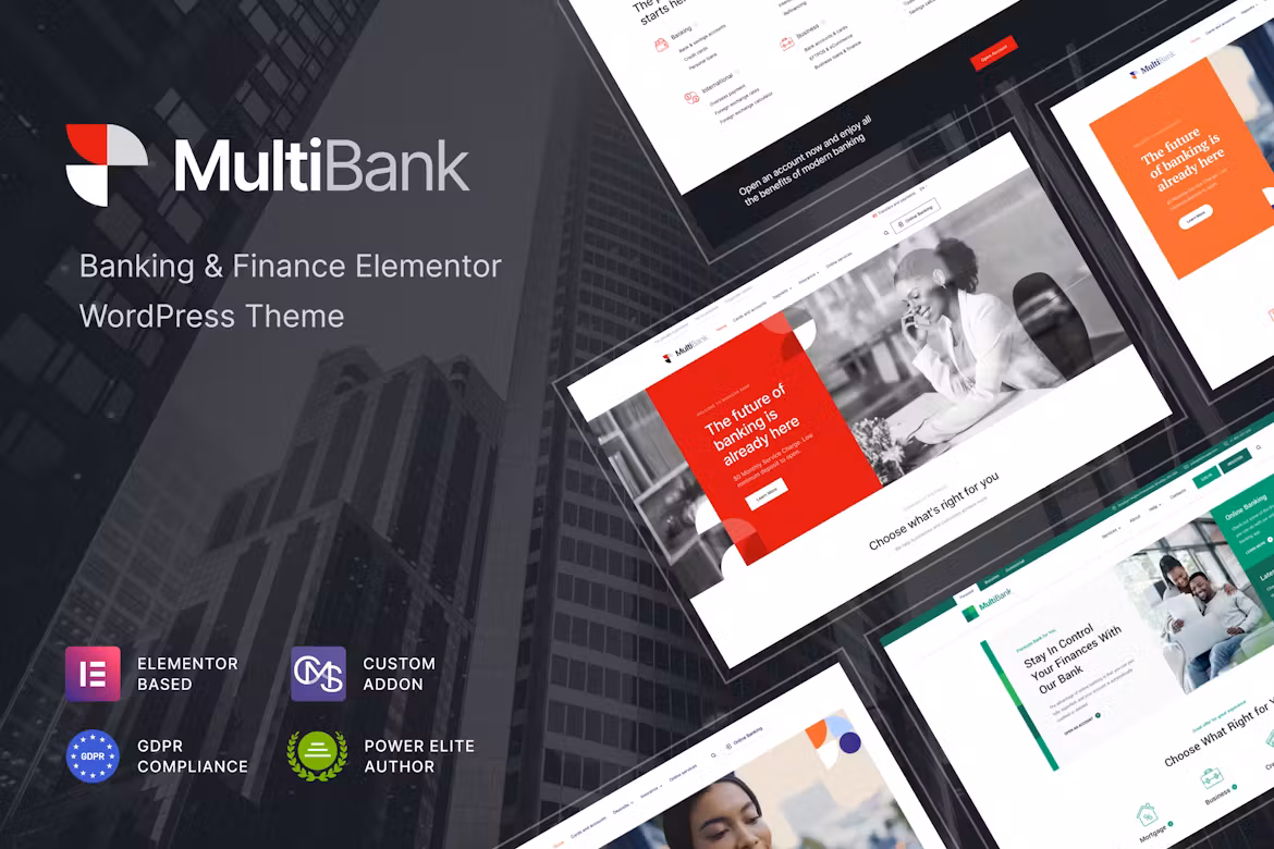 Multibank (v1.2.0) Business and Finance WordPress Theme