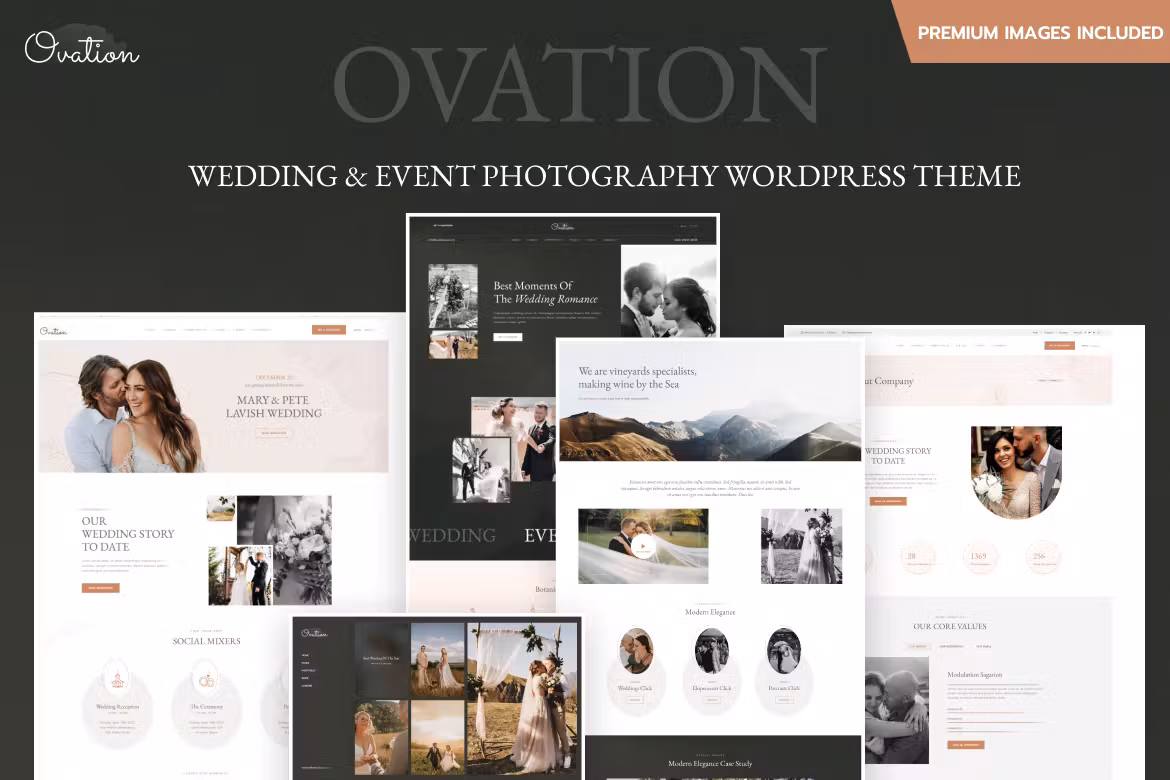 Ovation - 婚礼和活动摄影 WordPress 主题 1.0.0