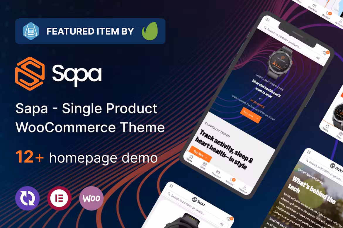 Sapa (v1.1.11) Product Landing Page WooCommerce Theme