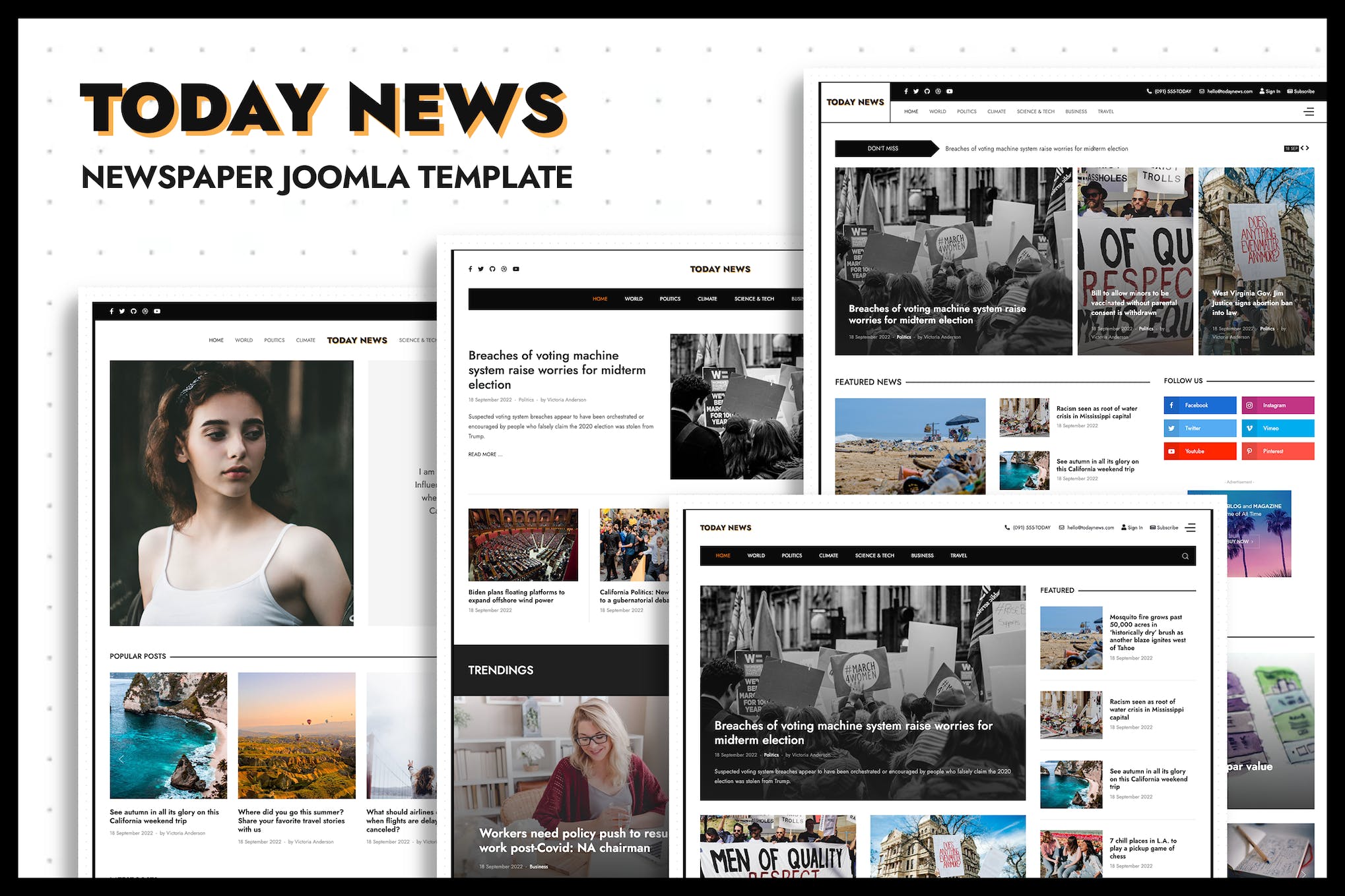 Today News – 报纸杂志 Joomla 模板
