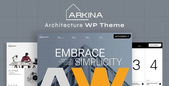Arkina-建筑 WordPress 主题 1.1