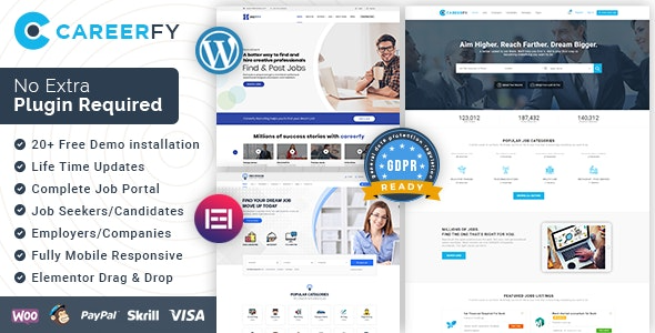 Careerfy (v9.8.8) Job Board WordPress Theme