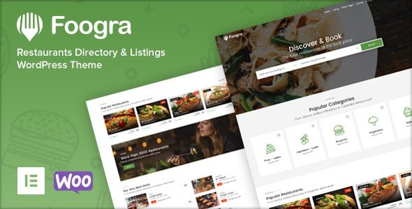 Foogra – 餐厅列表 WordPress 主题 1.0.20