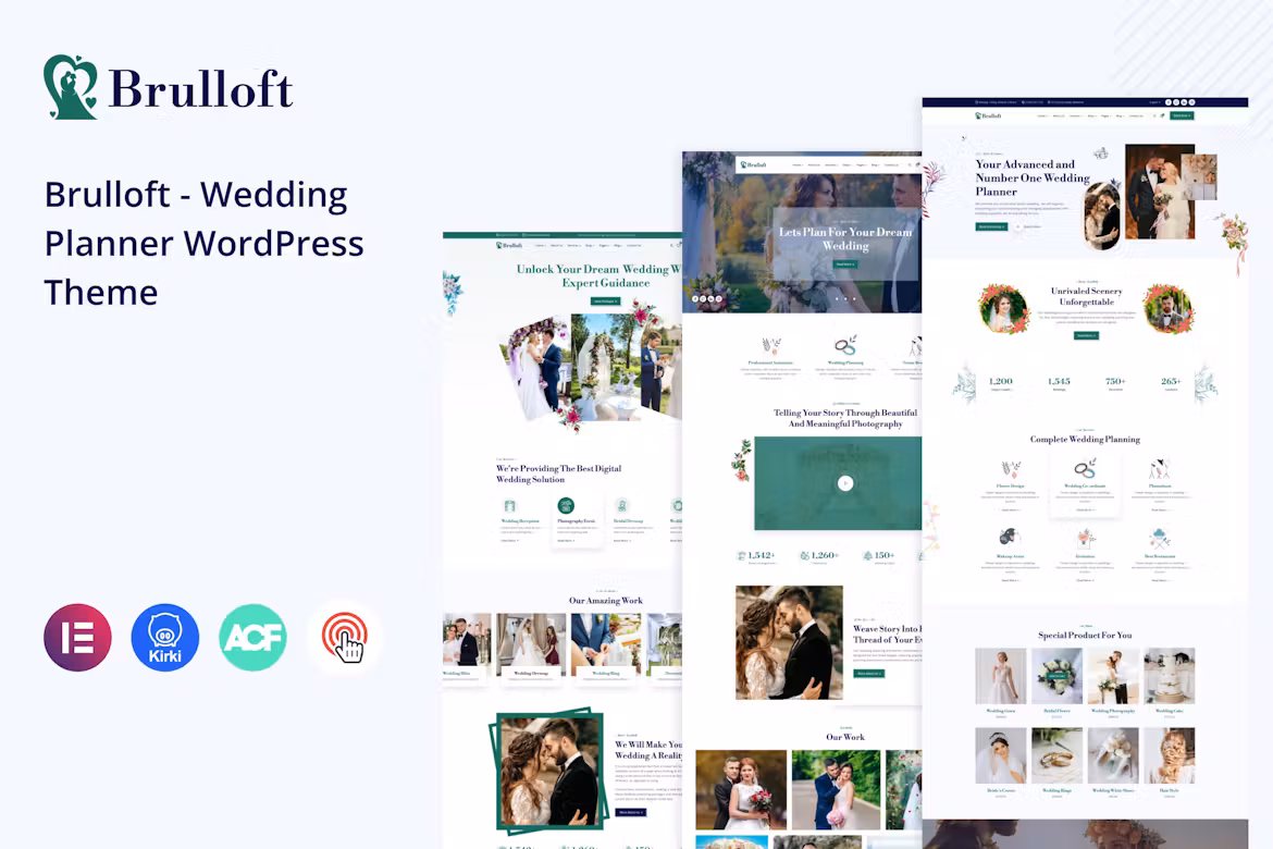 Brulloft – 婚礼策划 WordPress 主题 1.0.0