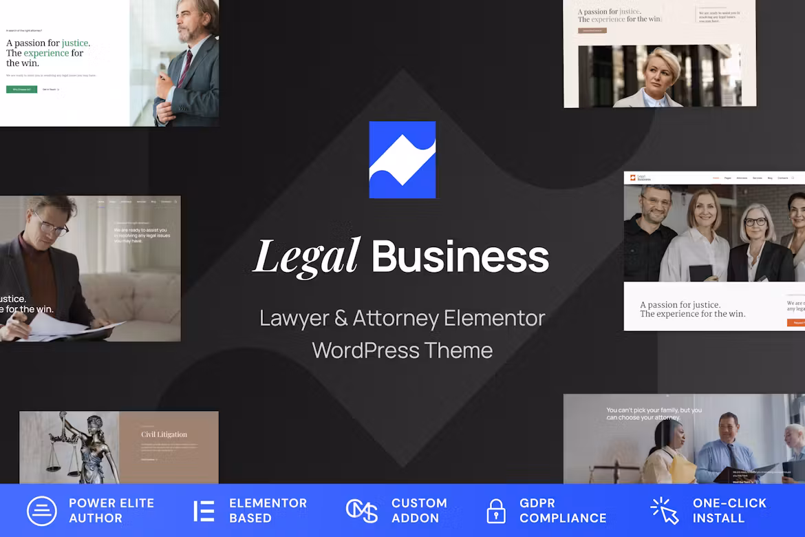 Legal Business – 律师和律师 WordPress 主题 1.0.6