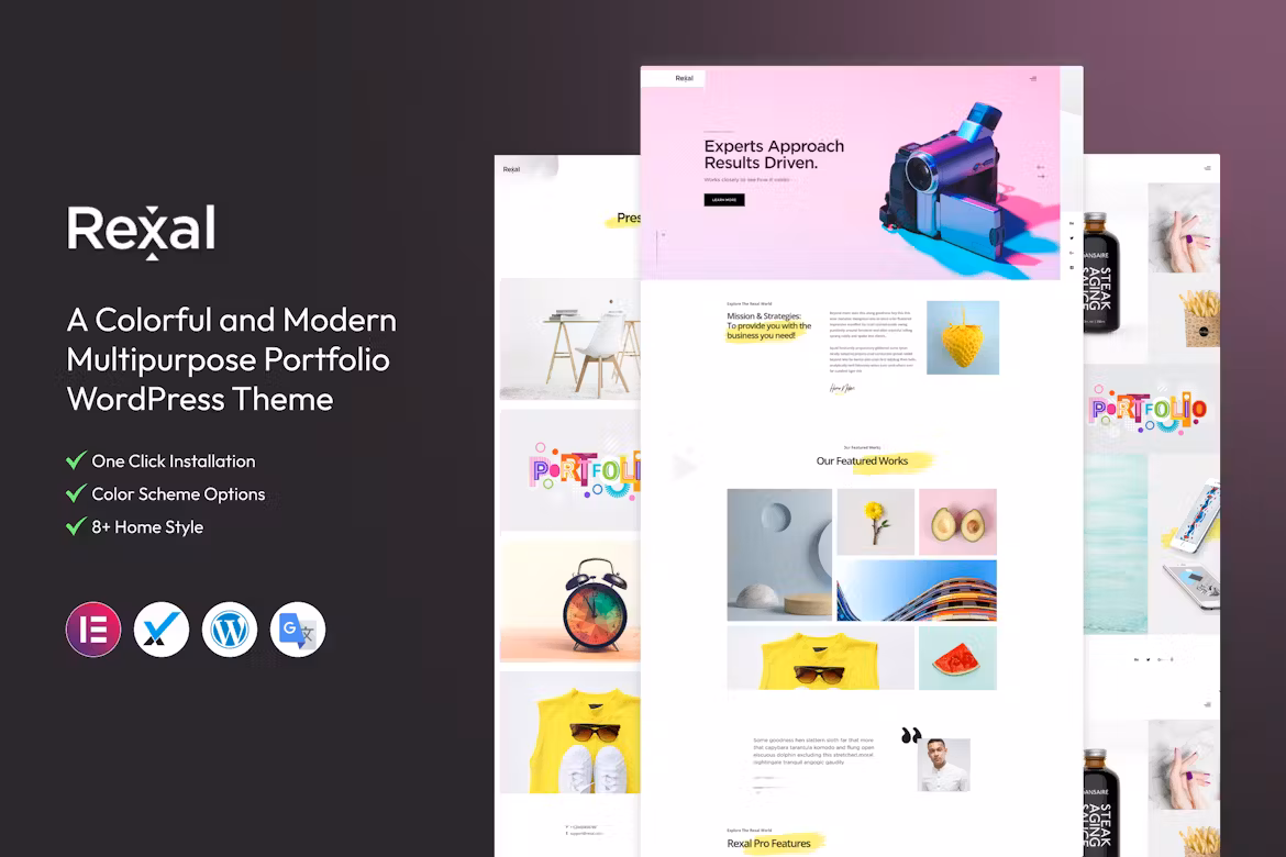 Rexal – 丰富多彩的 WordPress 组合主题 2.3