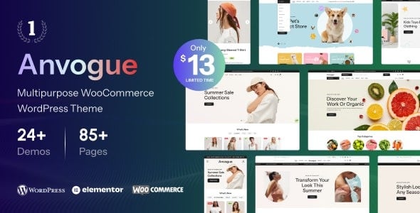 Anvogue (v1.1.6) Multipurpose WooCommerce WordPress Theme