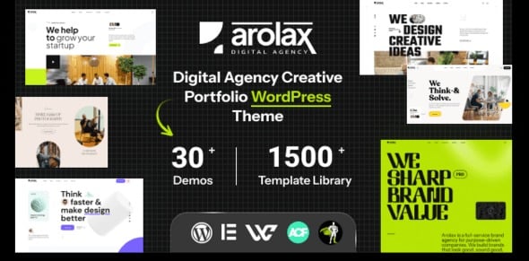 Arolax (v2.1.1) Creative Digital Agency Theme (Activated)