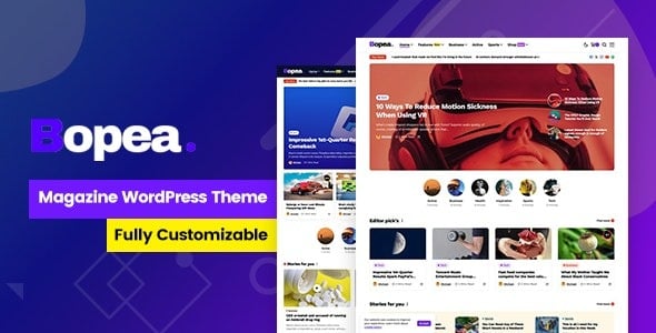 Bopea (v1.1.1) Newspaper & Magazine WordPress Theme