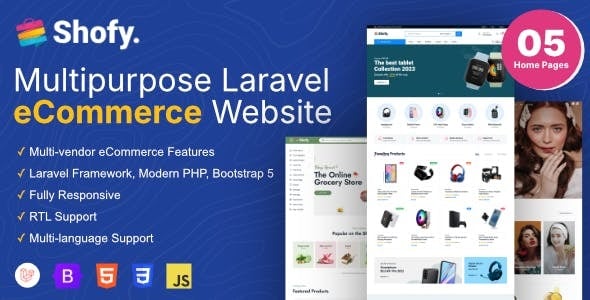 Shofy (v1.3.0) eCommerce & Multivendor Marketplace Laravel Platform [Activated]