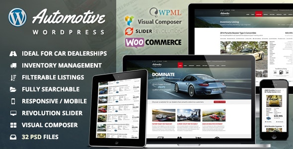 Automotive v13.3.3 Car Dealership Business WordPress Theme