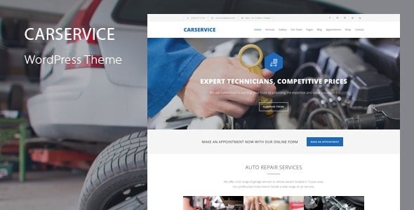 Car Service - 汽车机械师和汽车维修 WordPress 主题 7.6