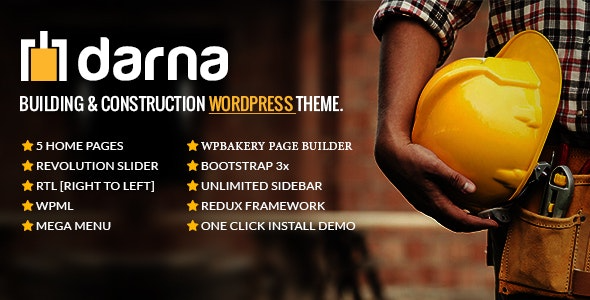 Darna - 建筑与施工 WordPress 主题 1.4.0