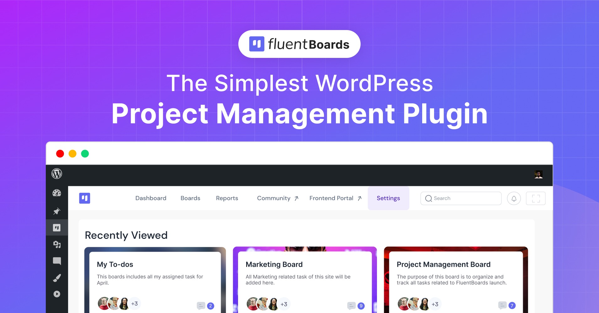 FluentBoards Pro (v1.40) Project Management Plugin for WordPress