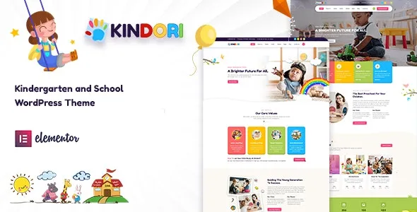 Kindori – 学校幼儿园 WordPress 主题 2.0.2 [已激活]