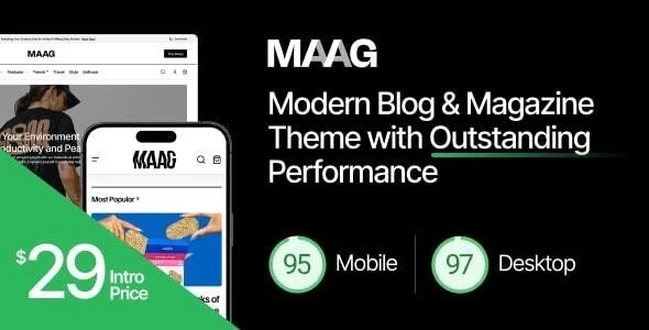 Maag (v1.0.7) Modern Blog & Magazine Theme with Outstanding Performance