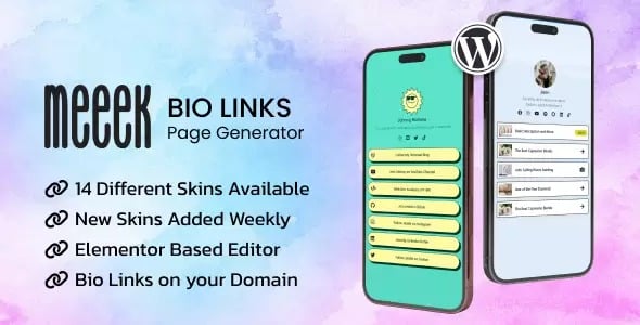 Meeek v2.1.2 Bio Links SaaS (WordPress)