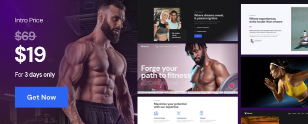 Muscle 1.0 体育中心和日光浴室 WordPress 主题