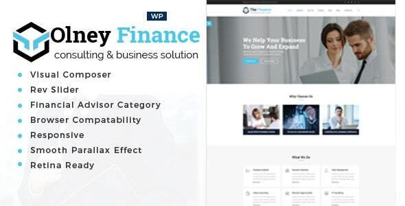 Olney Finance-商业咨询 WordPress 主题 2.6