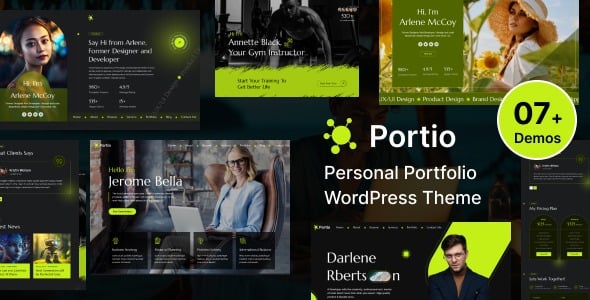 Portio - 个人作品集简历 WordPress 主题 1.0
