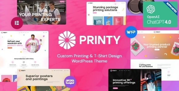 Printy – 定制印刷和 T 恤设计主题 1.3.0