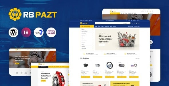 RBpazt (v2.2.4) Auto Parts WooCommerce Theme