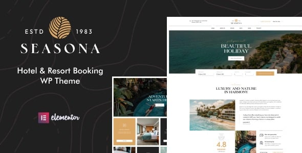 Seasona (v1.2.4) Hotel & Resort Booking WordPress Theme