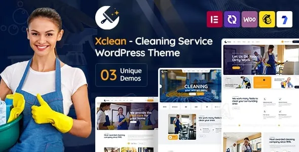 Xclean v2.0 Cleaning Services WordPress Theme