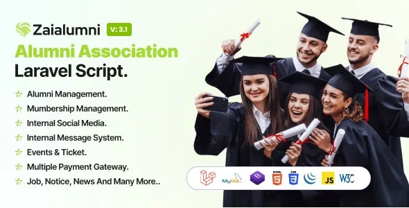 Zaialumni 3.6 Alumni Association Laravel Script (Activated)