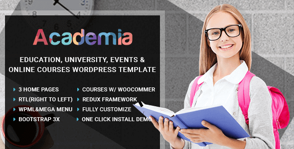 Academia-教育中心 WordPress 主题 3.9