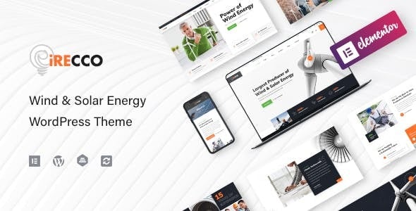 iRecco (v1.3.7) Wind & Solar Energy WordPress Theme [Activated]