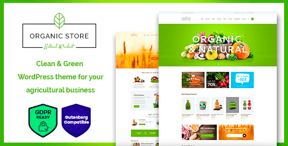 Organic Store - 生态产品商店 WordPress 主题 + RTL 1.6.10.1