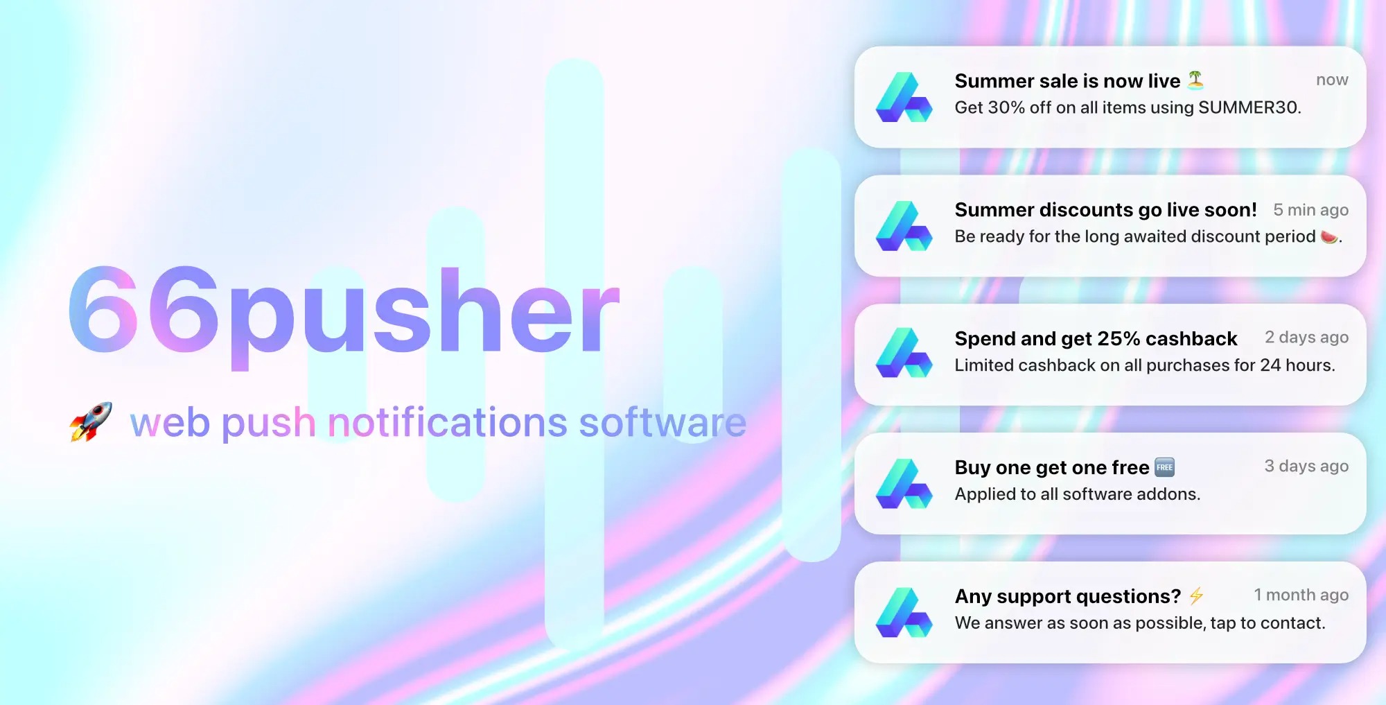 66pusher v9.0.0 Web push notifications [Activated]