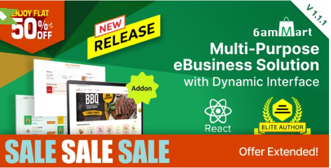 6amMart React User Website 2.8