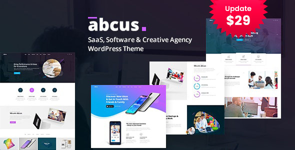 Abcus - 应用和 SaaS 初创 WordPress 主题 2.3