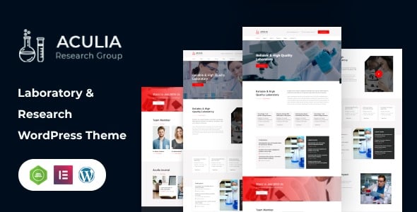 Aculia | 实验室和研究 WordPress 主题 2.0