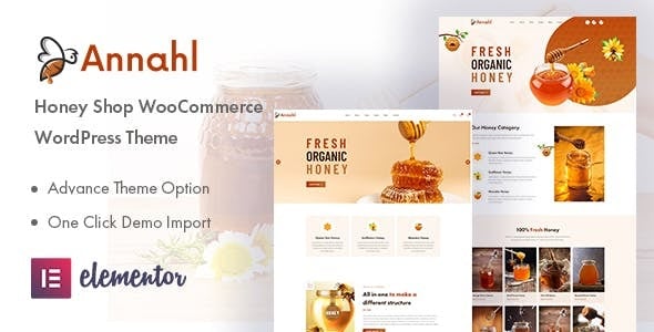 Annahl v1.0.4 Organic & Honey Shop WordPress Theme