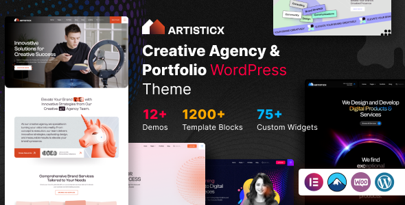 Artsicx (v1.0) 创意机构和作品集 WordPress