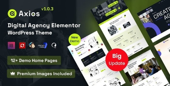 Axios (v1.1.3) Digital Agency WordPress Theme