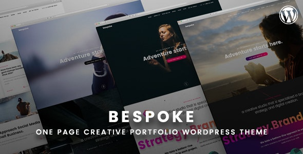 Bespoke - 单页创意 WordPress 主题 1.0