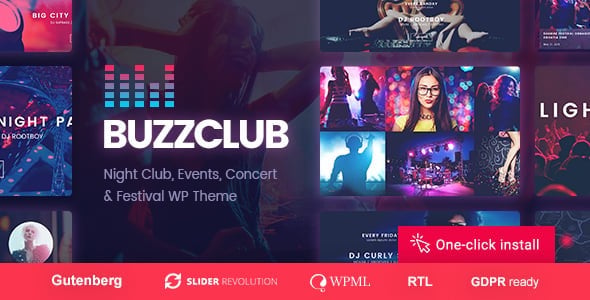 Buzz Club (v2.0.4) Night Club, DJ & Music Festival Event WordPress Theme