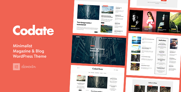 Codate 1.4 现代杂志和博客 WordPress 主题