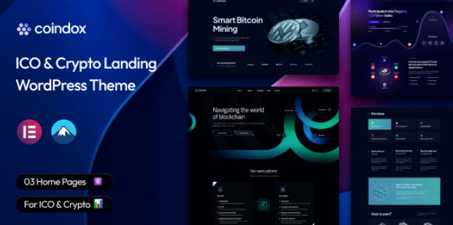 Coindox – ICO 和加密货币登陆 WordPress 主题 1.0.2