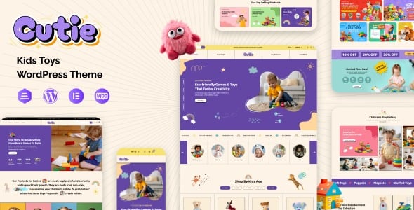 Cutie v1.0.4 Children School, Toys Store Theme