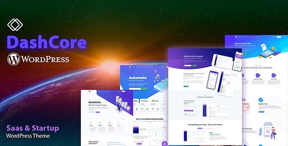 DashCore – 初创企业和软件 WordPress 主题 1.0