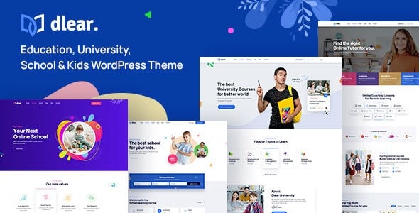 Dlear 1.0.8 教育、大学和学校 WordPress 主题
