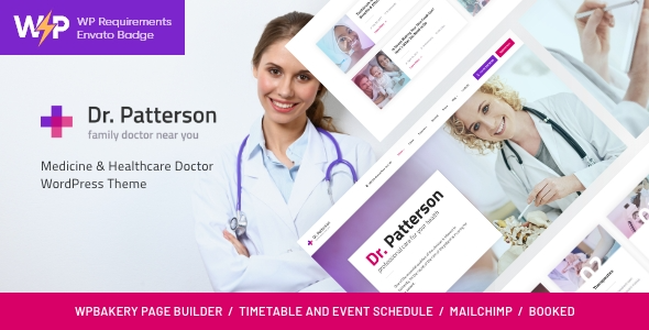 Dr.Patterson | 医疗保健医生 WordPress 主题 1.2.5