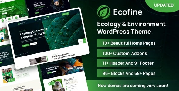 Ecofine - 生态与环境 WordPress 主题 1.1.2